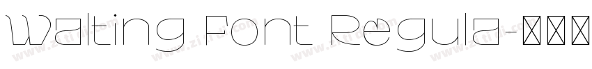 Walting Font Regula字体转换